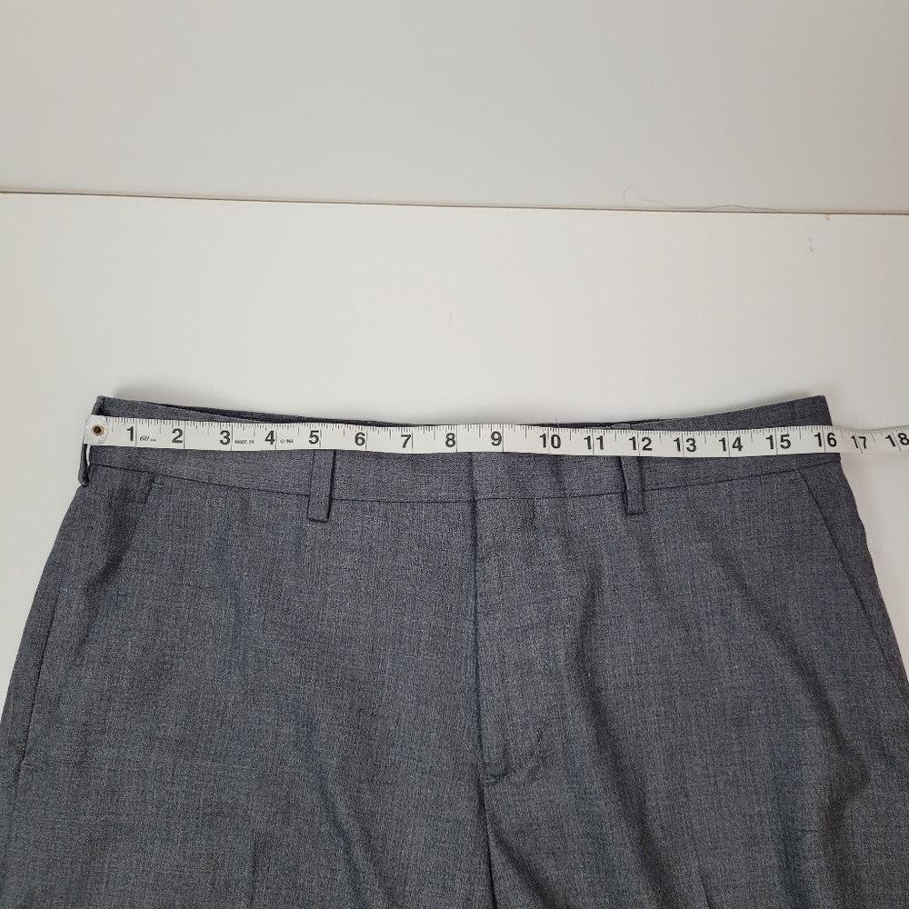APT 9 MENS MODERN FIT FLAT FRONT TROUSERS PANT GRAY SIZE 32X30 *SEE VIDEO - Picture 7 of 10